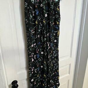 H&M Green Floral Pants